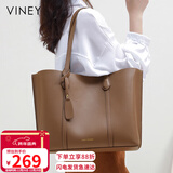 viney牛皮包包女包大容量托特包单肩包手提包生日圣诞礼物送女生女友