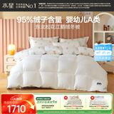 水星家纺羽绒被95%白鹅绒被子冬季加厚春秋被芯双人羽绒被200×230cm-500g