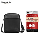 新秀丽（Samsonite）斜挎包精品男士单肩包超纤挎包时尚男包休闲实用TN5*09004黑色