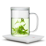 雅集 暖见触控保温底座 智能恒温加热杯垫电热牛奶垫水杯茶壶垫暖杯垫 暖见（雅白）+直觉杯（500ml）套装