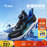 安踏儿童跑步鞋男女童秋细网犟弹运动纽扣网面透气跑鞋A12435523