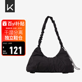 Keep瑜伽挎包健身包游泳包大容量手提包休闲单肩手提防水户外包经典黑