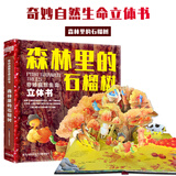 巨童3D立体书儿童0-3-6岁以上翻翻书趣味机关书儿童绘本奇妙的自然生命大恐龙小鸭子石榴树小蚂蚁幼儿宝宝读物彩色绘本 3D立体书-森林里的石榴树 奇妙自然生命立体书