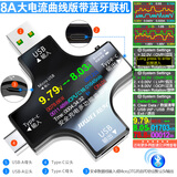 炬为Type-c pd 3.2手机充电器检测仪直流电压电流表功率计usb测试 数传蓝牙版 USB PD检测仪 彩屏版