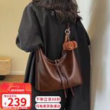 YUYULA牛皮包包女包托特包大容量轻奢单肩大包生日新年礼物送女生女友