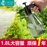 墨斗鱼喷壶浇花喷水壶喷雾器清洁洒水壶气压式消毒酒精喷雾瓶1.8L 