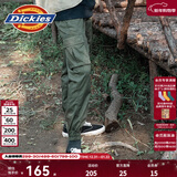 Dickies休闲裤 男女同款新复古回潮印花多口袋束口工装裤百搭8 军绿色 28