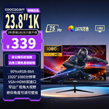 酷开创维酷开23.8英寸75Hz低蓝光显示器高色域可壁挂轻薄窄边1080P高清办公电脑液晶显示屏C238J01P