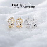 APM MonacoMaille Marine金色圈形耳环简约时尚女耳饰生日礼物新年礼物 Maille Marine圈形耳环