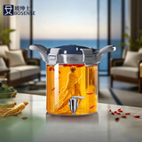 玻绅士泡酒容器泡酒专用瓶泡酒玻璃瓶高硼硅泡酒瓶玻璃酒坛大容量泡酒瓶 5斤(2.5升)+升级陶瓷芯龙头