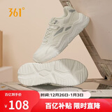 361°运动鞋女冬季革面厚底增高休闲通勤老爹跑步鞋子女682446727-2