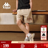 卡帕（Kappa）复古短裤男夏运动篮球裤休闲阔腿裤印花五分裤夏日神裤K0E32DY01D