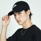 耐克NIKE运动配饰男女太阳帽棒球帽CLUB CAP帽子FB5368-011黑S/M