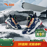 安踏儿童男小童棉鞋冬季舒适保暖儿童运动加绒鞋低帮搭扣A312349902H