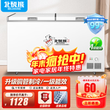 北极熊（BEIJIXIONG）冰柜商用卧式大容量冷柜家用冷藏冷冻单双温展示柜铜管部件 【788款】单温一级能效 1450*654*860