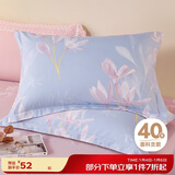 博洋家纺 纯棉枕套印花全棉枕芯套枕头套对枕套闻香 一对装48*74cm