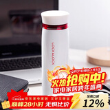 乐扣乐扣（LOCK&LOCK）不锈钢保温杯情侣学生水杯菲特旋转盖轻量杯450ml白红 LHC4131WR