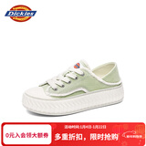 Dickies女士帆布鞋潮流休闲鞋子布鞋低帮百搭女士平底鞋 牛油果绿 37 