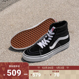 VANS范斯官方 经典款SK8-Hi经典款高街复古男鞋女鞋板鞋运动鞋 黑色 41