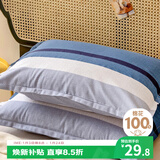 艾薇 A类枕套全棉一对装枕头套单人用成人大号家用 北欧时代 48*74cm