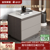 全友家居现代简约客厅岩板方形茶几高矮圆几电视柜组合落地置物柜家具 质感灰|电视柜附柜 岩板+大容量储物+多规格可选