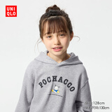 优衣库童装女童Sanrio连帽卫衣/长袖UT帕恰狗运动衫481527 03 灰色 130