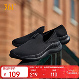 361°运动鞋男秋季一脚蹬懒人鞋无鞋带爸爸健步跑步鞋子男672122227-5