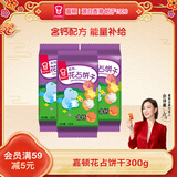 嘉顿（Garden）童趣饼干童年休闲零食儿童点心花占饼300g含钙节日礼包校园活动