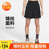 耐克（NIKE）女运动短裤 夏季 梭织 户外工装 宽松耐磨 DM6248-010 黑 S