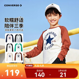 匡威Converse童装男女童长袖T恤25春季新款亲肤舒适儿童长T打底衫