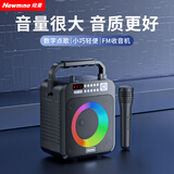 纽曼K522蓝牙音响家用室内实用手提k歌音箱户外便携式大音量hifi音质长续航音乐播放器无线麦克风