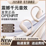 ASOY【柏林之声丨高端旗舰】索尼通用骨传导概念蓝牙耳机挂耳式开放式真无线不入耳舒适运动耳夹礼物 极光白丨柏林之声丨久戴不痛 【9D杜比音效丨ENC通话降噪】
