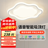 HDled全光谱吸顶灯 智能灯具防频闪高显指大客厅卧室灯饰套餐 拾光花朵 46W智能调光/52*40cm