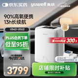 鱼跃家用保健型便携式制氧机车载吸氧机高原8芯YU-LITE8双电池组合