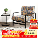天坛家具沙发床两用经典可折叠布艺沙发现代简约单人沙发组合 单人位 长715mm宽780mm高800mm