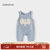 babylove宝宝背带裤春秋外穿连体裤超萌可爱休闲长裤洋气婴儿裤子 大耳象 80