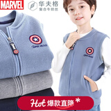 迪士尼儿童马甲秋装2025新款洋气男童外穿背心大童坎肩内穿春童装 蓝色 150 cm 参考身高145-155