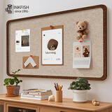 墨斗鱼毛毡板墙贴照片墙背景板免打孔护墙板公告栏展示墙板80*120cm