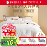 罗莱家纺 被子被芯 60%大豆蛋白纤维春秋冬季保暖被芯 净重5.8斤