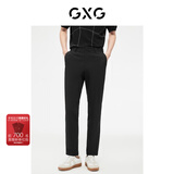 GXG男装  零压裤四面弹休闲裤易打理长裤修身凉感商务夏季 黑色 常规 四面弹凉感 2XL