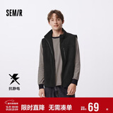 森马马甲男秋冬抗静电摇粒绒外套保暖立领内搭纯色上衣109724103104