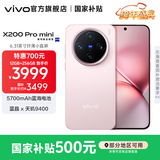 vivo X200 Pro mini 国家补贴  6.31 英寸纤薄小直屏  5700mAh蓝海电池 蓝晶 x 天玑9400 拍照 AI手机 微粉 16GB+1TB 官方标配