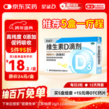 星鲨维生素D滴剂（胶囊型）24粒维生素d3婴幼儿0-1岁促钙吸收长高补钙京东自营非维生素B全年龄段可用