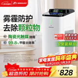 思乐智S400积木空气净化器陶瓷光触媒分解甲醛杀菌0臭氧负离子新风换气一体机除霾除异味新家礼物 基础净化套装【HEPA滤网】 CAPS400
