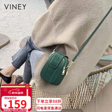 viney牛皮包包女包小众手机包洋气单肩斜挎包生日圣诞礼物送女生女友