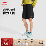 李宁运动短裤男子2025新款健身系列字母休闲时尚潮流运动裤AKSV299