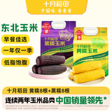 十月稻田 黄甜糯玉米 1.76kg+黑糯玉米1.76kg 早餐粗粮