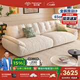 帕沙曼云朵沙发布艺可拆洗小户型客厅奶油风雪尼尔沙发多功能 2630ZF 【全拆洗款】2.8米大双人位#2900ZF 雪尼尔TY74: 羽绒+硅胶棉+紫罗兰+竹炭海绵