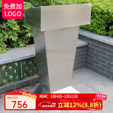 喵喵藤 户外接待台物业迎宾台保安门卫登记台不锈钢演讲台发言台咨客台 不锈钢