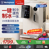 西屋冰块饮水机家用 台式即热直饮机小型制冰机免安装富锶矿泉水机 桌面办公室制冰速热冷水矿化一体机 匹兹堡 即热制冷型 WFH40-G3